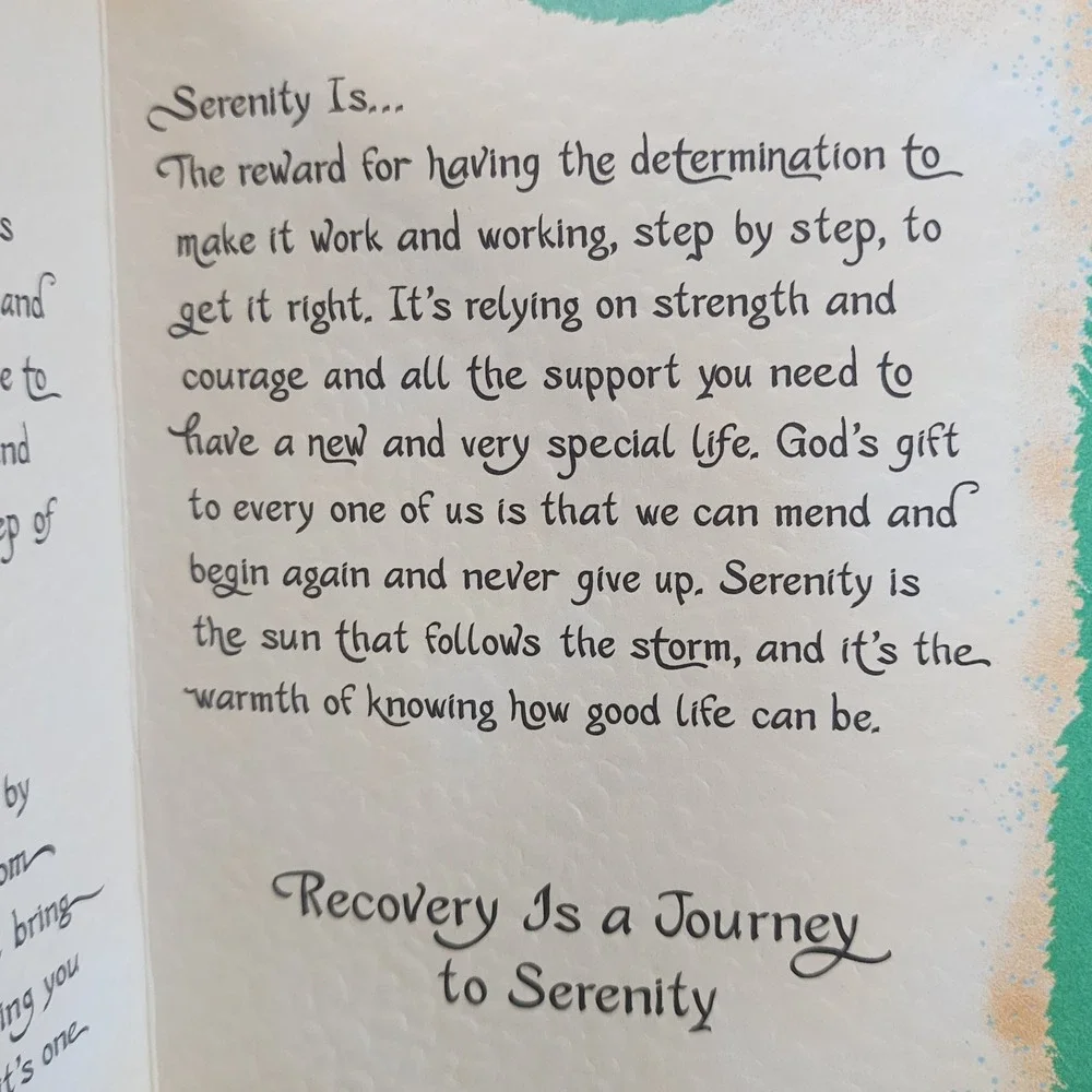 Blue Mountain Arts Recovery Is a Journey Serenity Greeting Card with Envelope